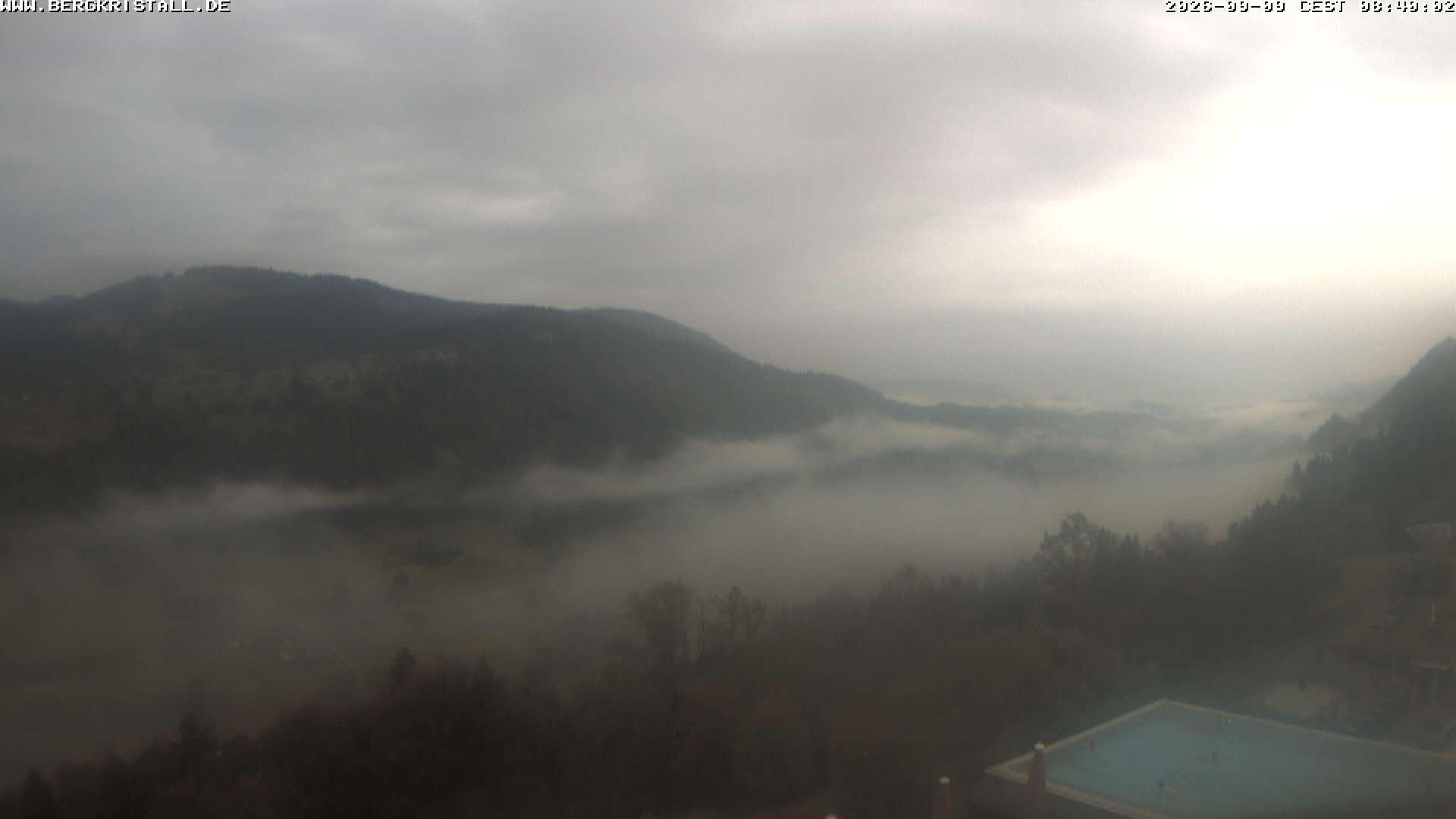 Archiv Foto Webcam Blick vom Hotel Bergkristall in Oberstaufen