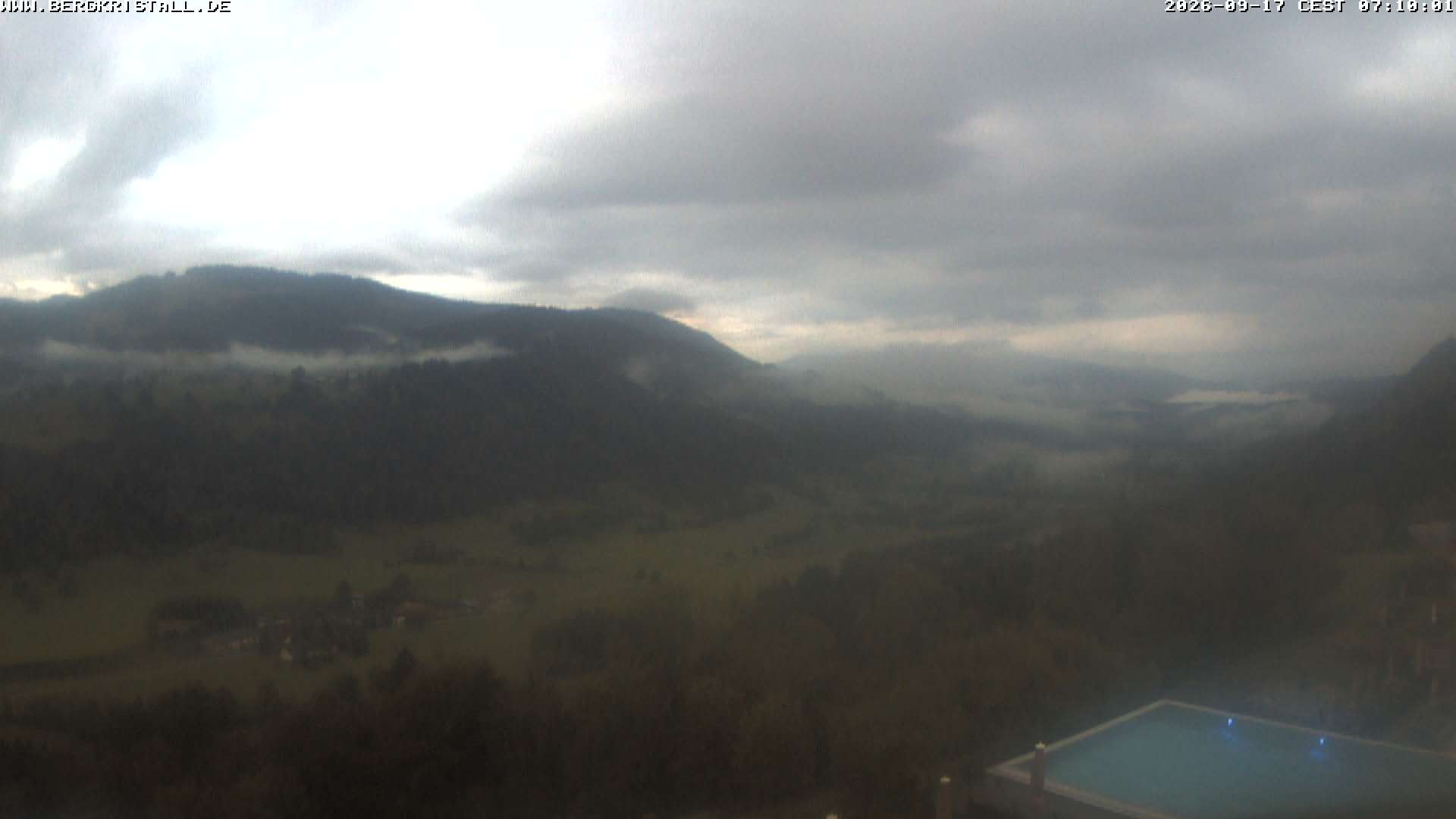 Archiv Foto Webcam Blick vom Hotel Bergkristall in Oberstaufen