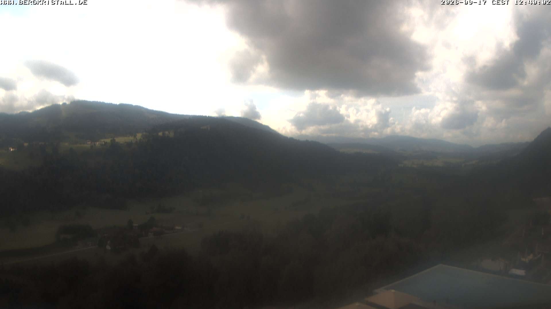 Archiv Foto Webcam Blick vom Hotel Bergkristall in Oberstaufen