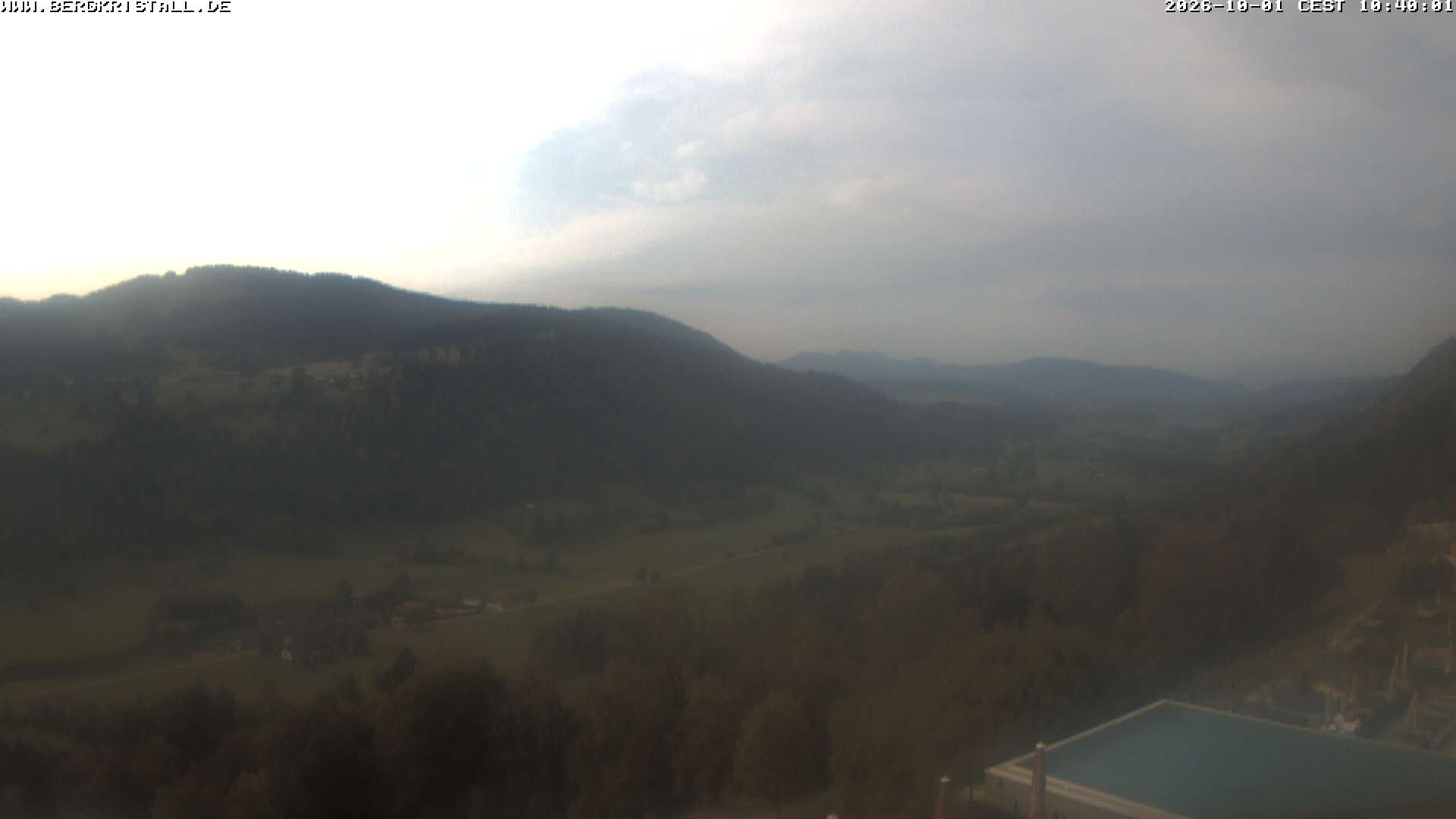 Archiv Foto Webcam Blick vom Hotel Bergkristall in Oberstaufen