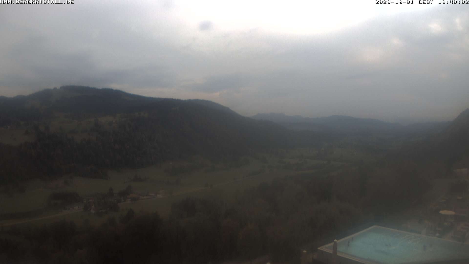 Archiv Foto Webcam Blick vom Hotel Bergkristall in Oberstaufen