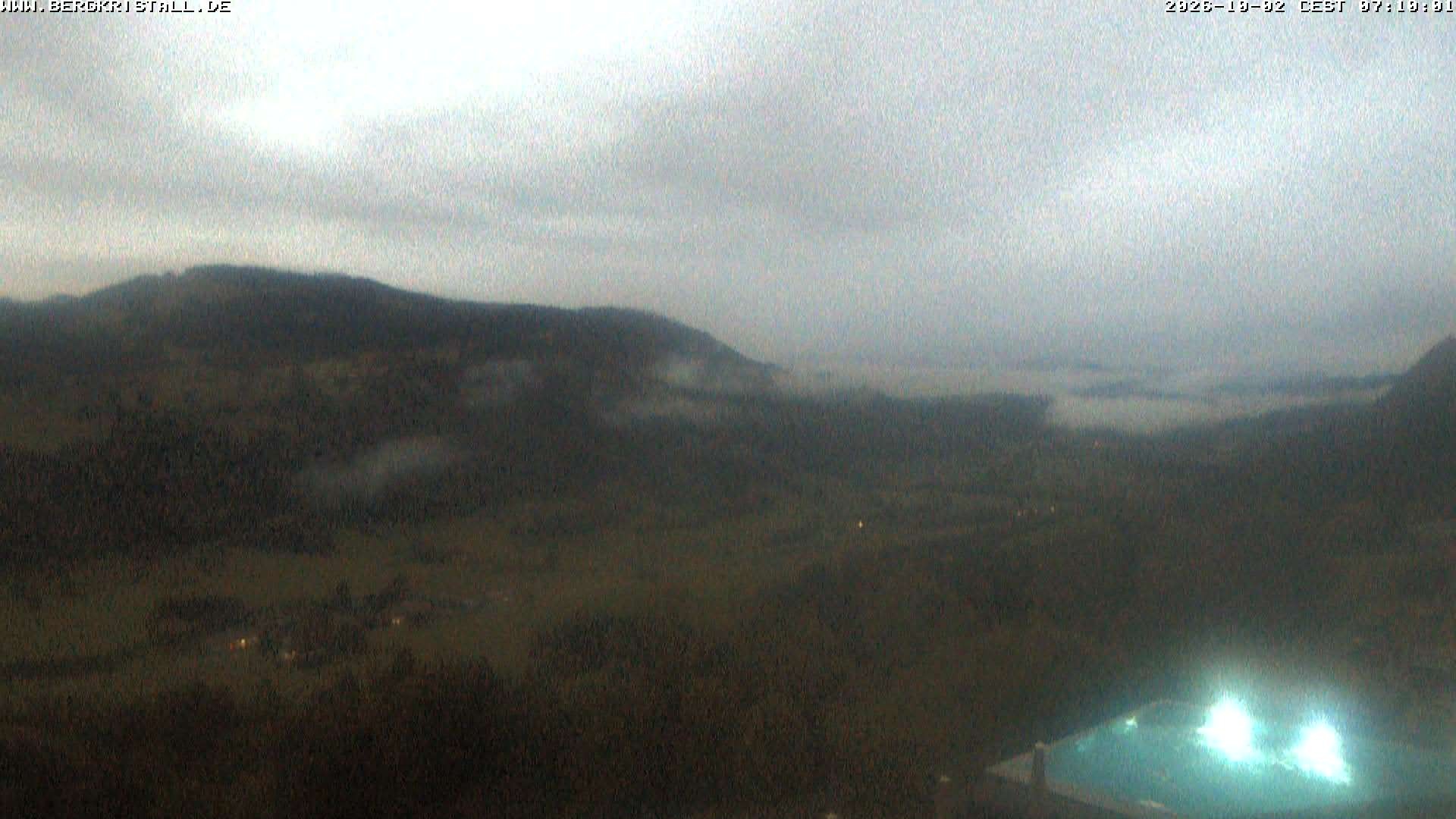 Archived image Webcam View of Hotel Bergkristall
