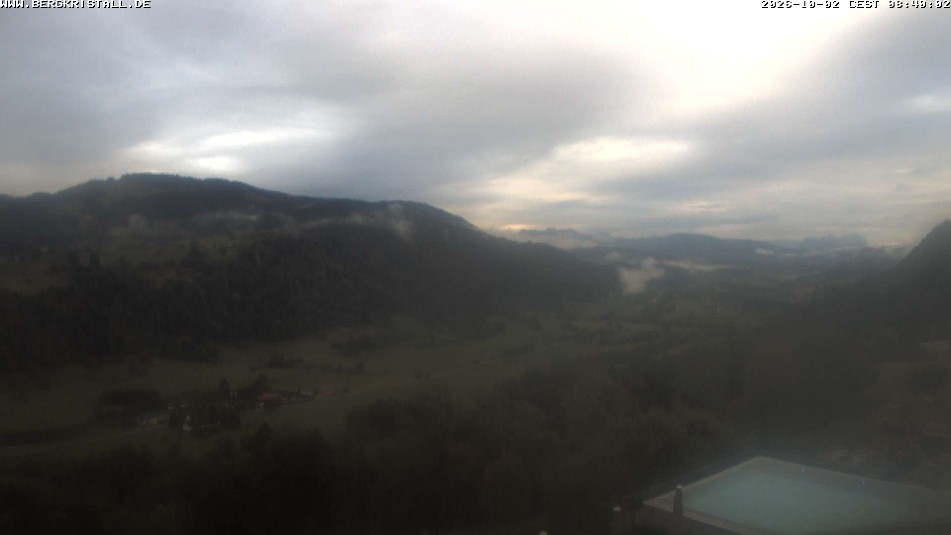 Archived image Webcam View of Hotel Bergkristall