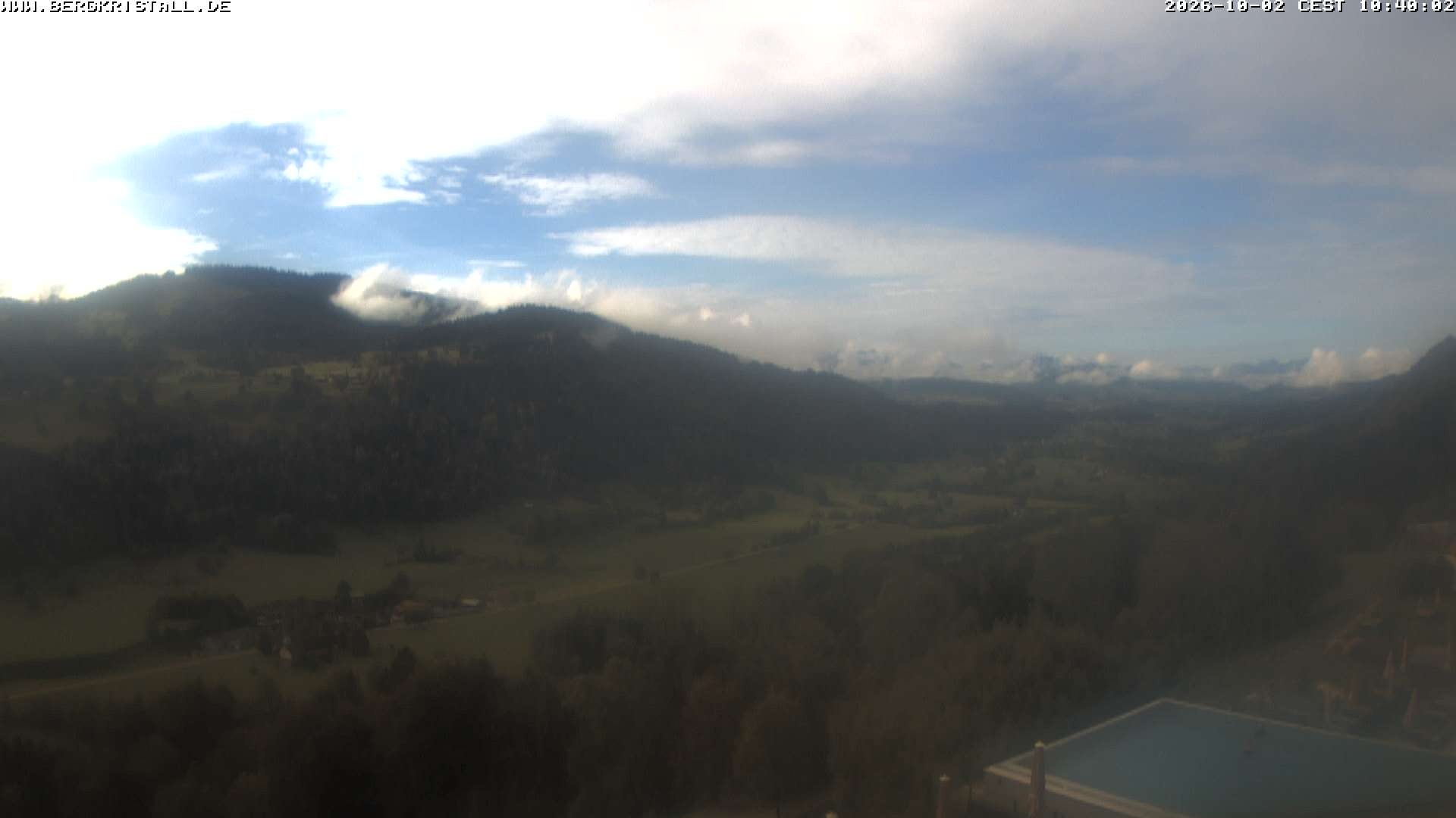 Archived image Webcam View of Hotel Bergkristall