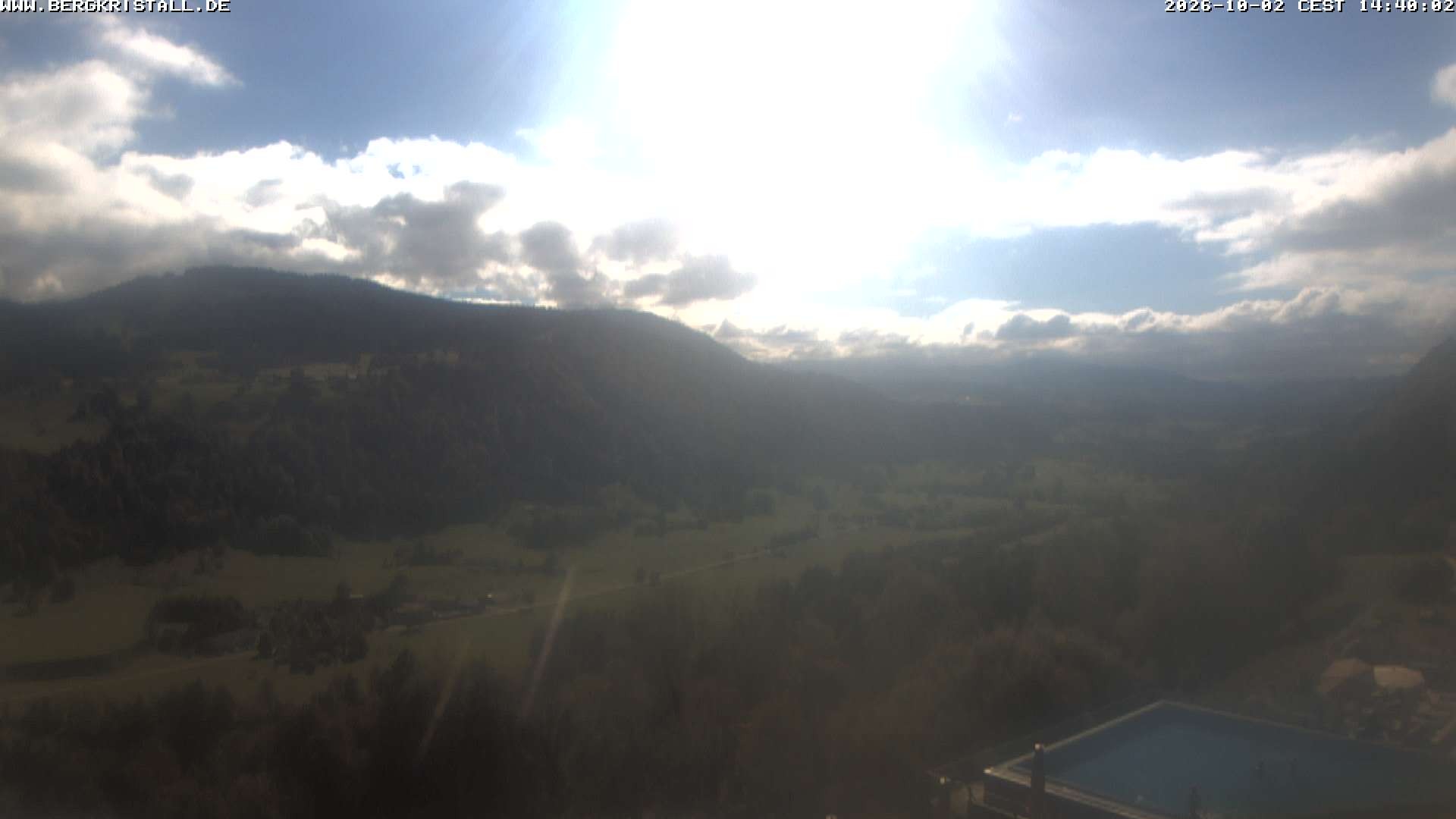 Archived image Webcam View of Hotel Bergkristall
