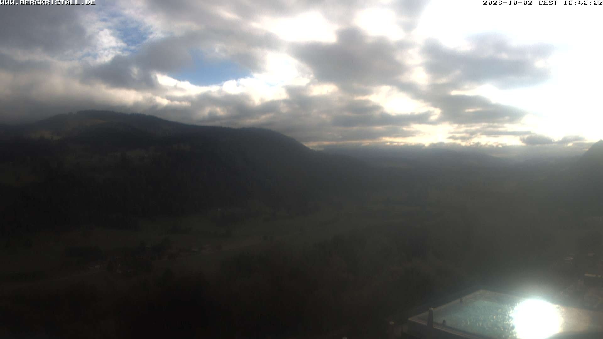 Archived image Webcam View of Hotel Bergkristall