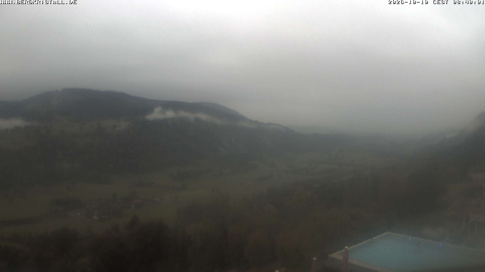 Archiv Foto Webcam Blick vom Hotel Bergkristall in Oberstaufen