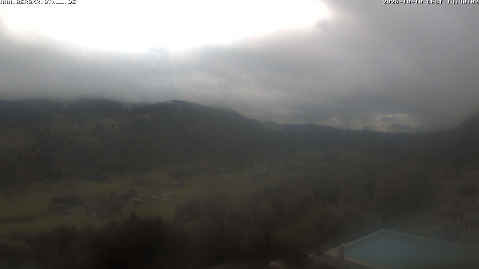 Archiv Foto Webcam Blick vom Hotel Bergkristall in Oberstaufen