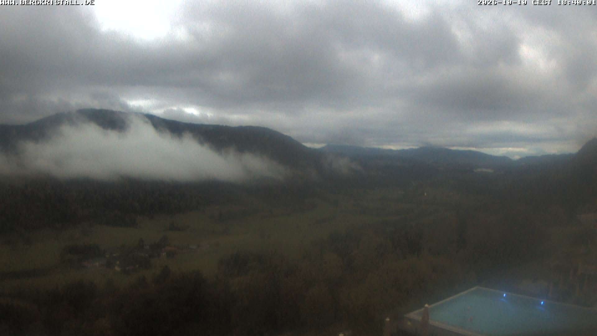 Archiv Foto Webcam Blick vom Hotel Bergkristall in Oberstaufen