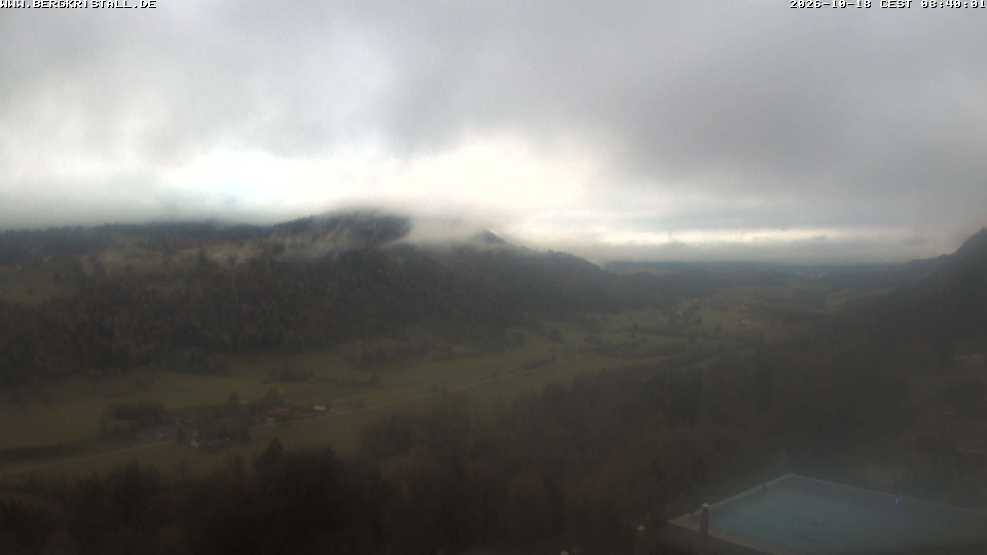 Archiv Foto Webcam Blick vom Hotel Bergkristall in Oberstaufen