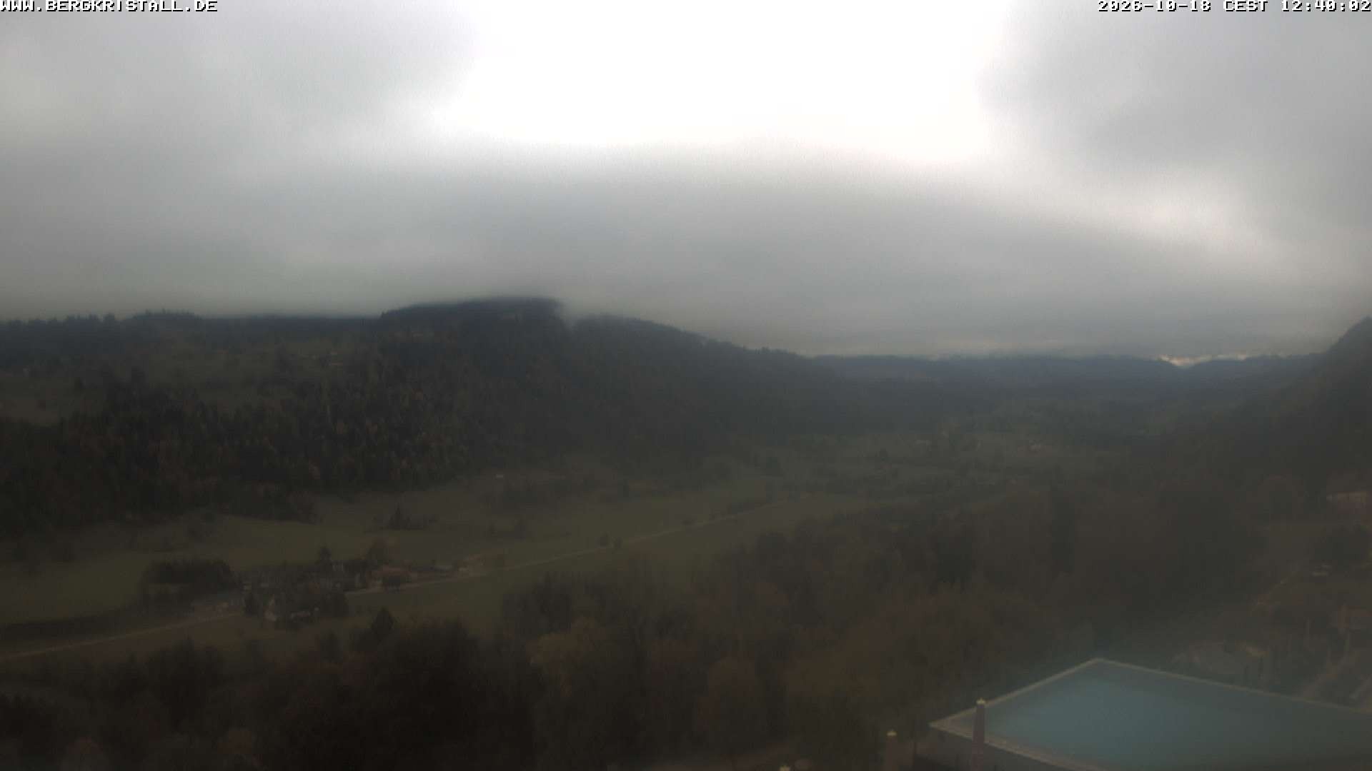 Archiv Foto Webcam Blick vom Hotel Bergkristall in Oberstaufen