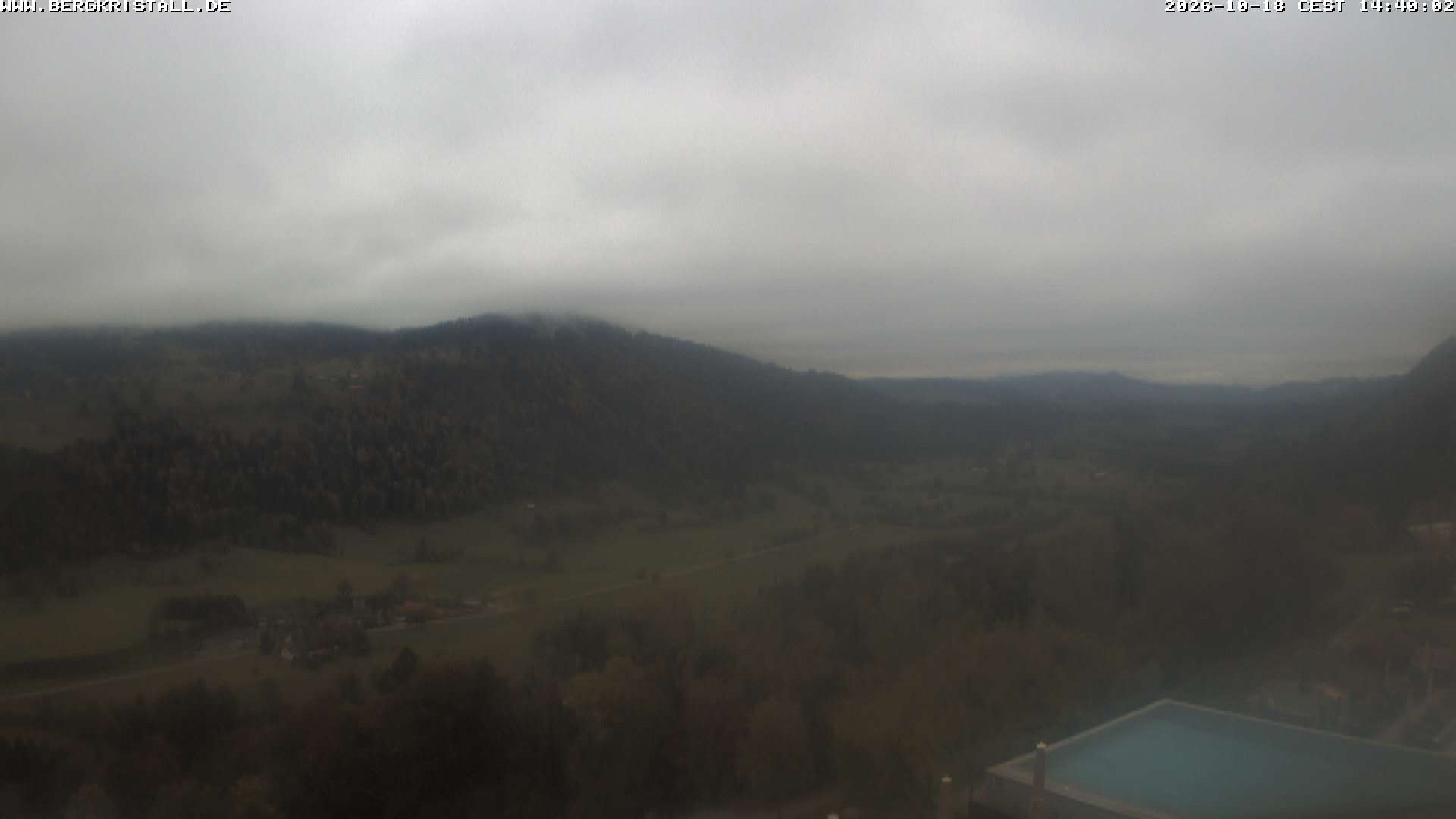Archiv Foto Webcam Blick vom Hotel Bergkristall in Oberstaufen