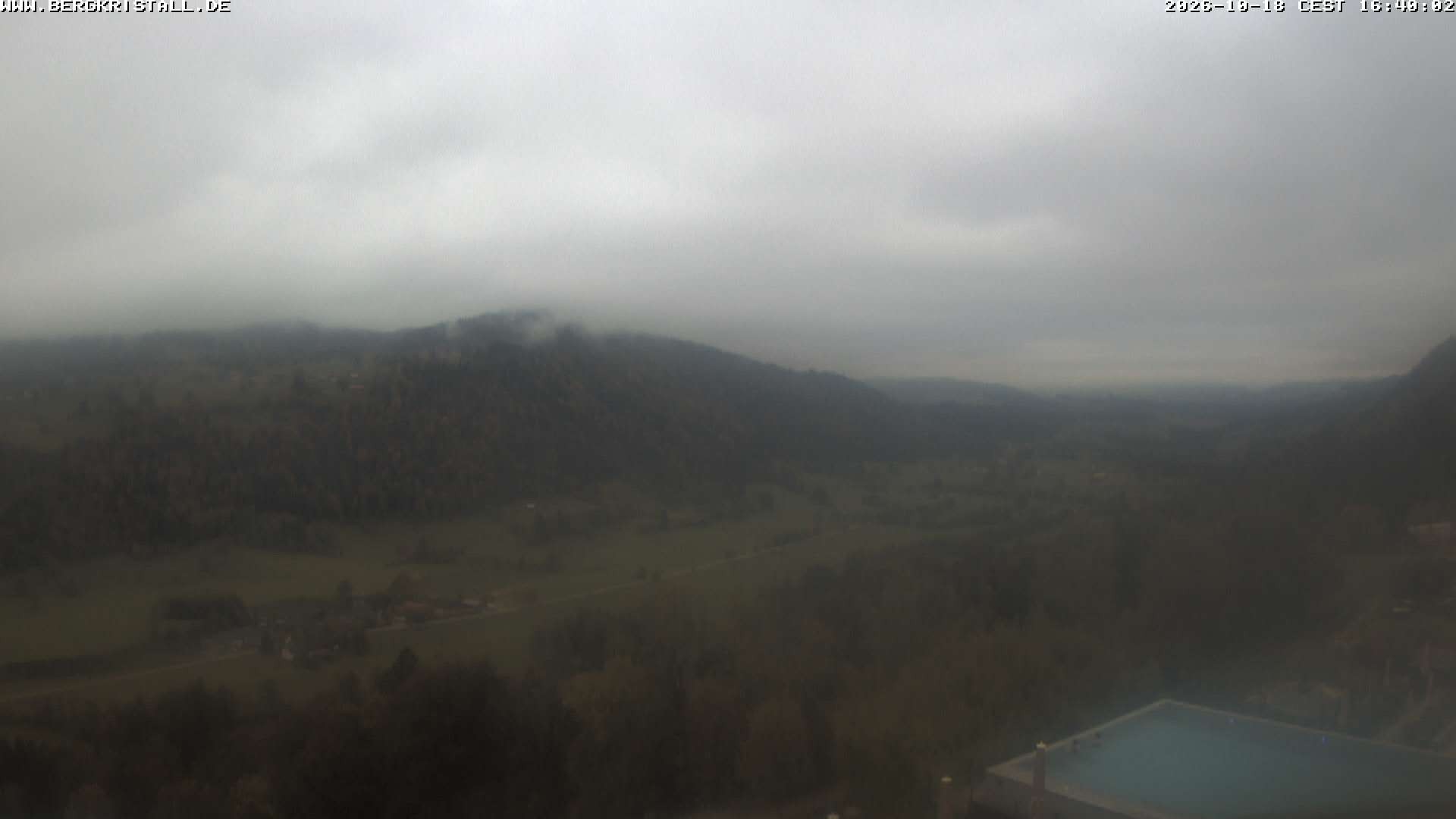 Archiv Foto Webcam Blick vom Hotel Bergkristall in Oberstaufen