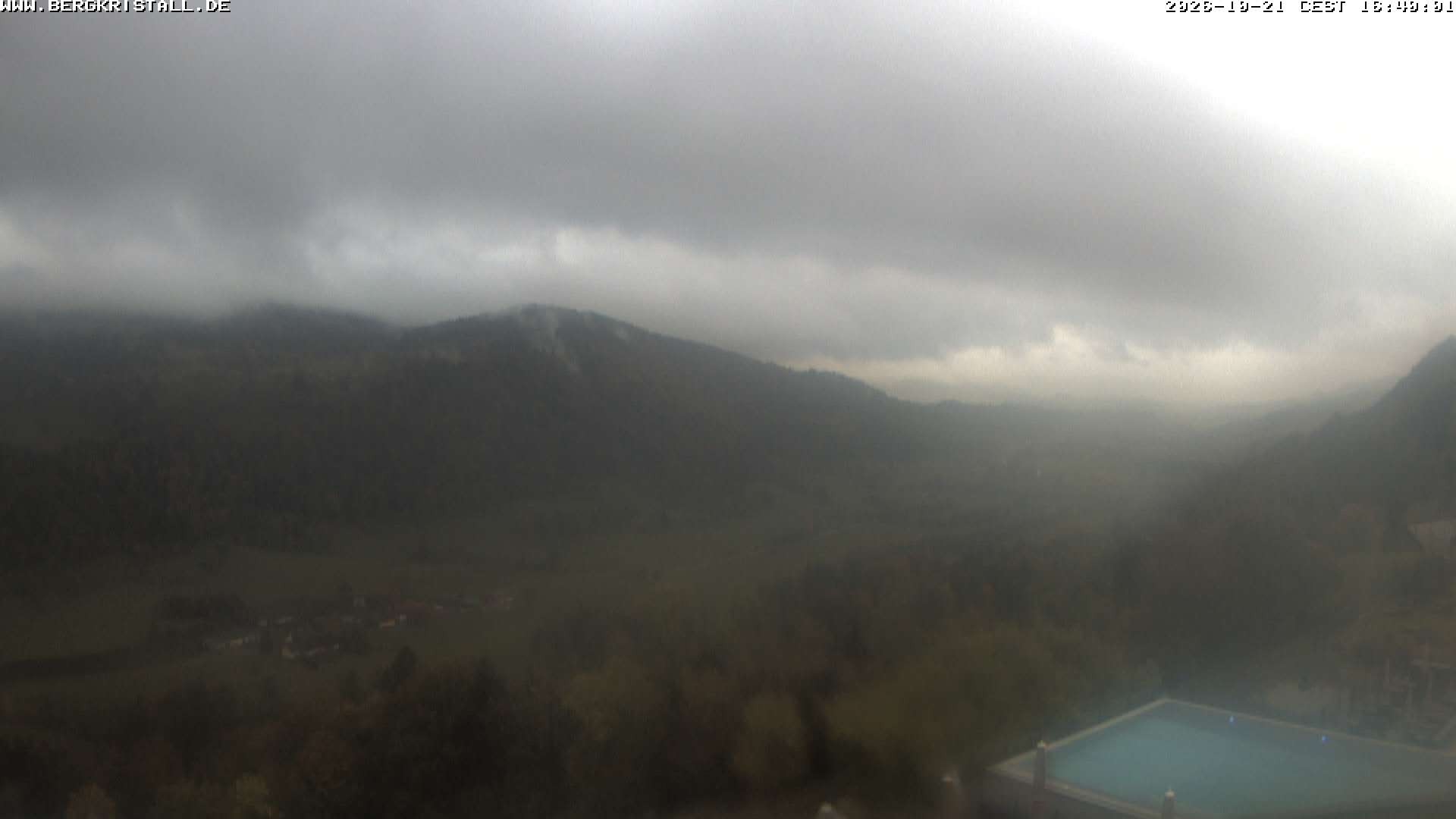 Archiv Foto Webcam Blick vom Hotel Bergkristall in Oberstaufen