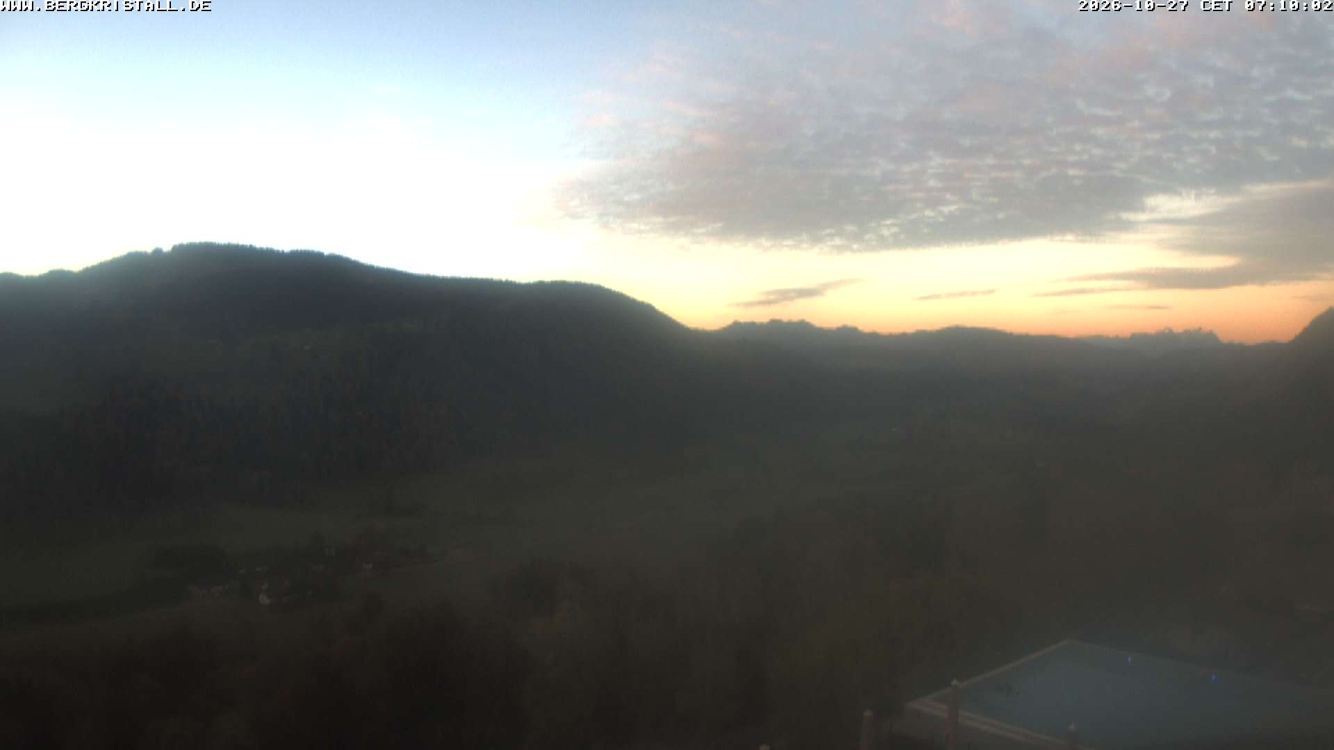 Archived image Webcam View of Hotel Bergkristall