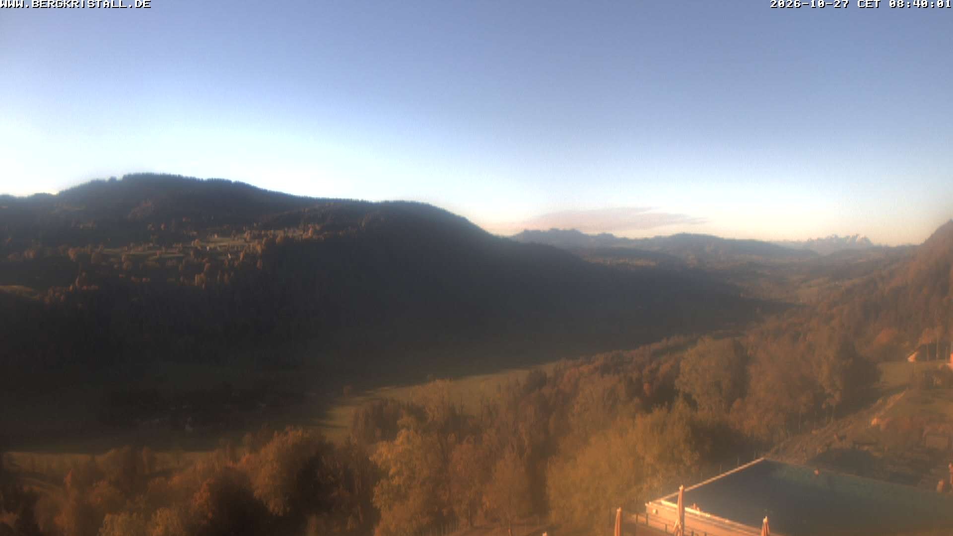 Archived image Webcam View of Hotel Bergkristall