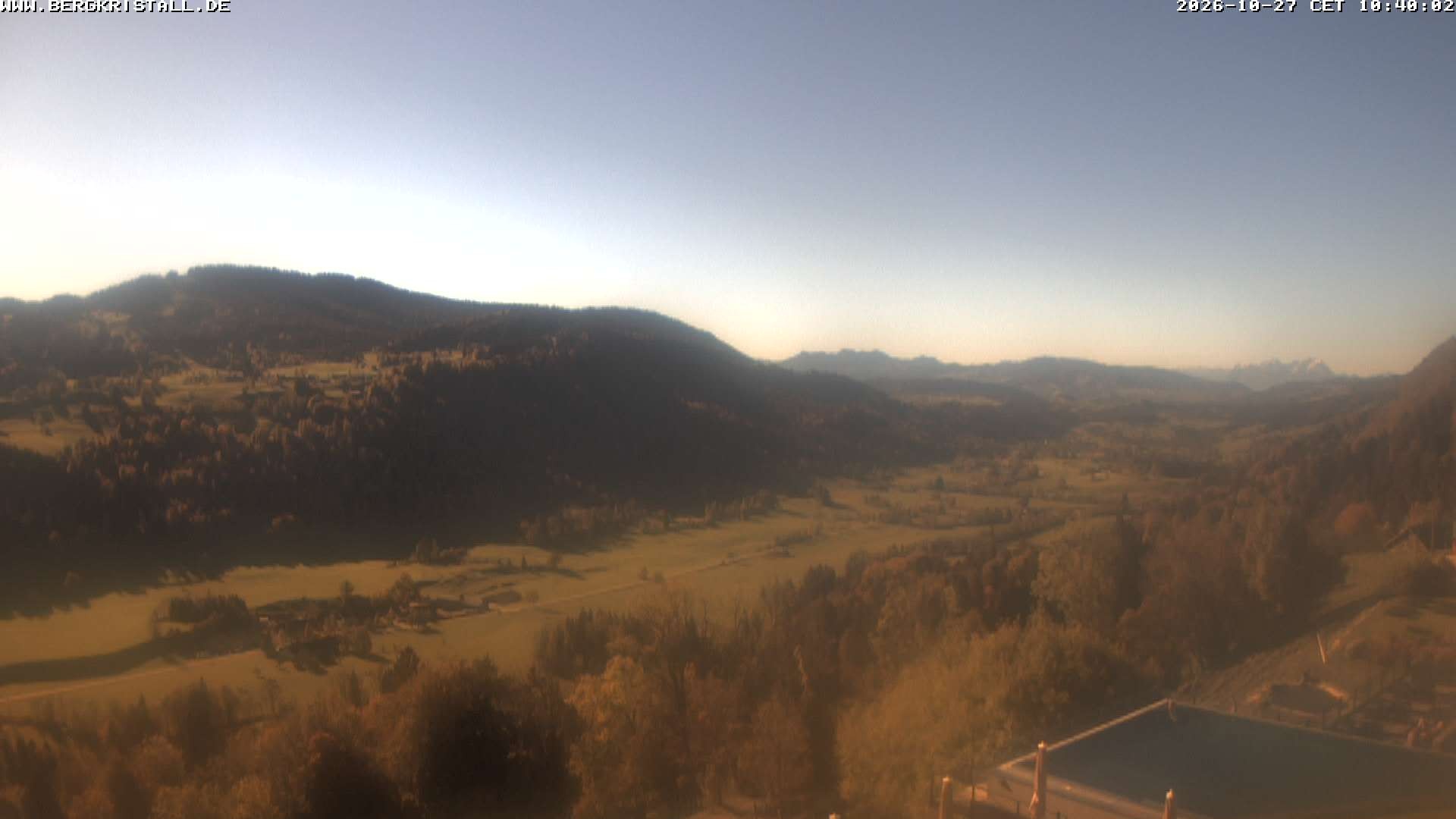 Archived image Webcam View of Hotel Bergkristall