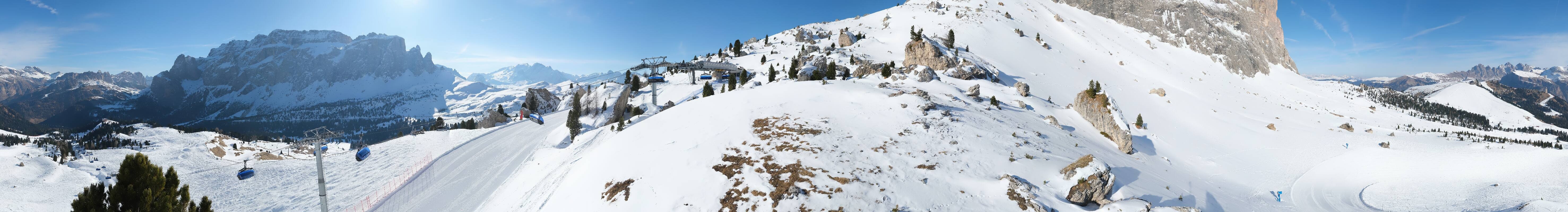 Archived image Webcam Panorama Val Gardena: Citta dei Sassi