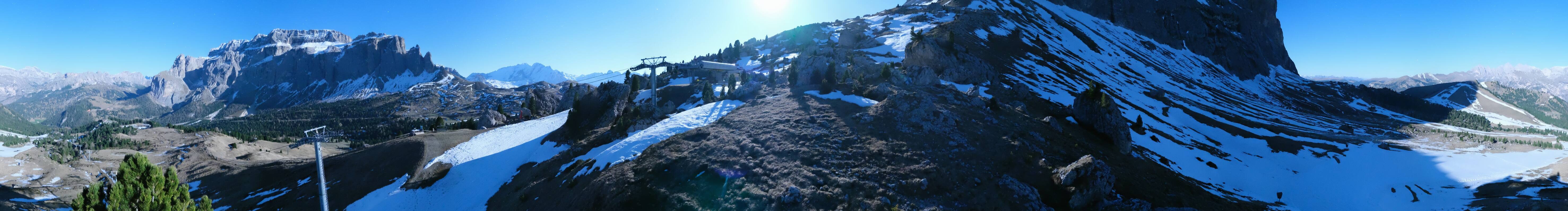 Archived image Webcam Panorama Val Gardena: Citta dei Sassi