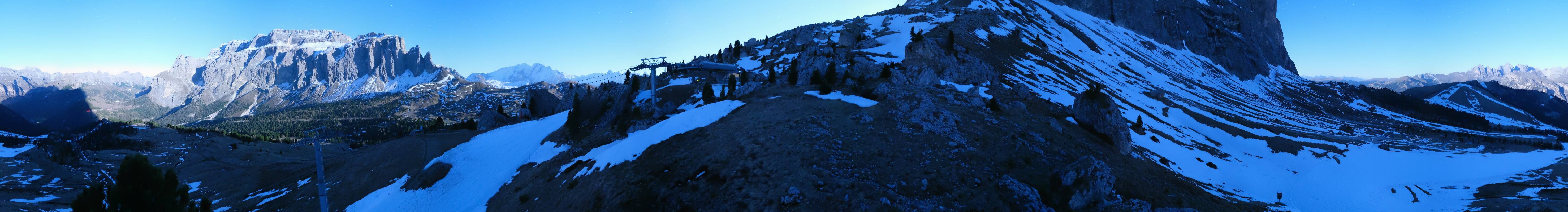 Archived image Webcam Panorama Val Gardena: Citta dei Sassi