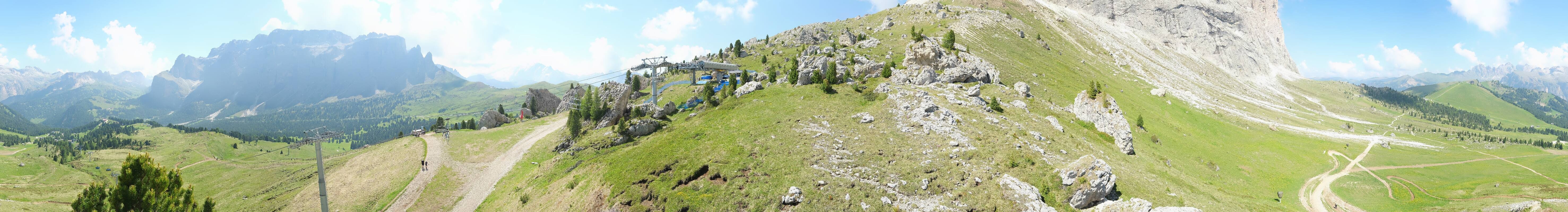 Archived image Webcam Panorama Val Gardena: Citta dei Sassi