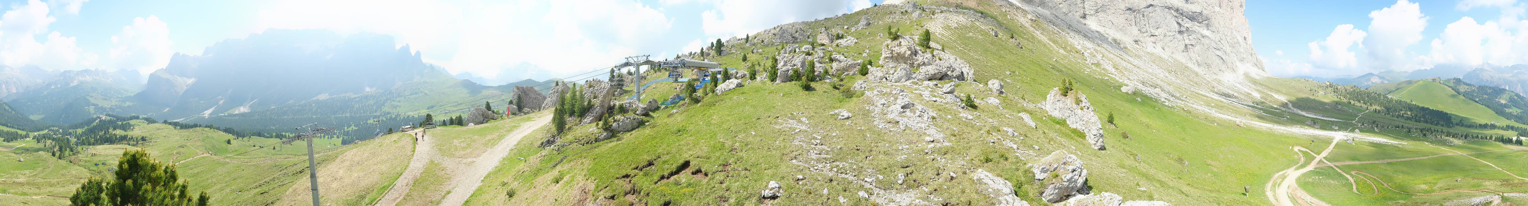 Archived image Webcam Panorama Val Gardena: Citta dei Sassi