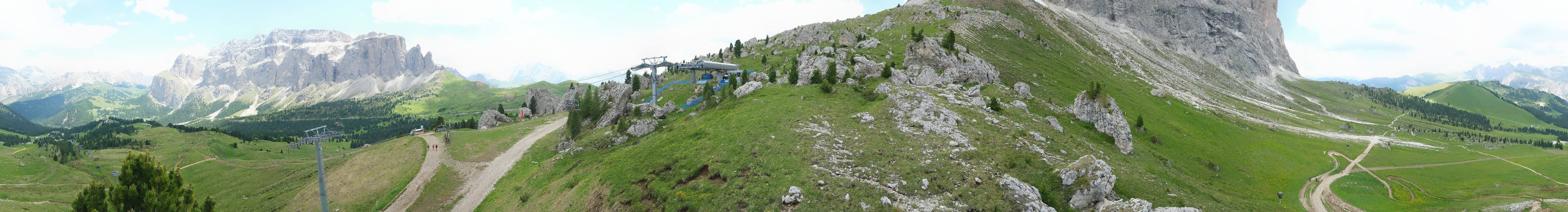 Archived image Webcam Panorama Val Gardena: Citta dei Sassi