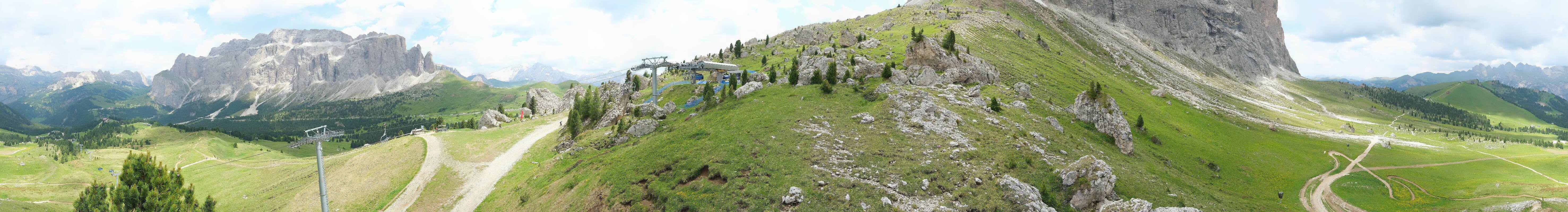 Archived image Webcam Panorama Val Gardena: Citta dei Sassi