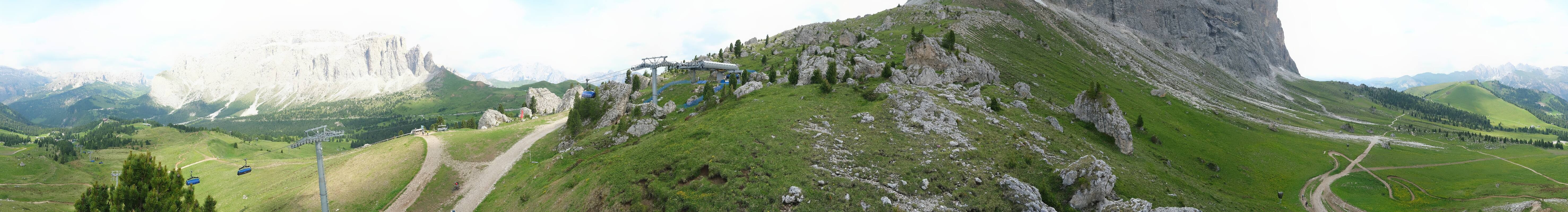 Archived image Webcam Panorama Val Gardena: Citta dei Sassi