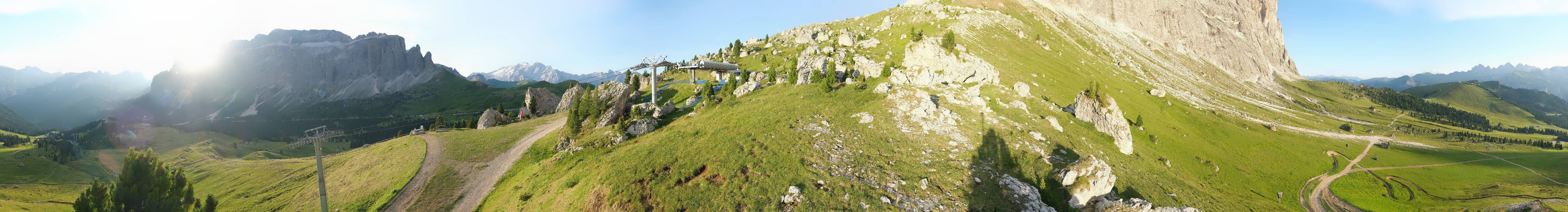Archived image Webcam Panorama Val Gardena: Citta dei Sassi