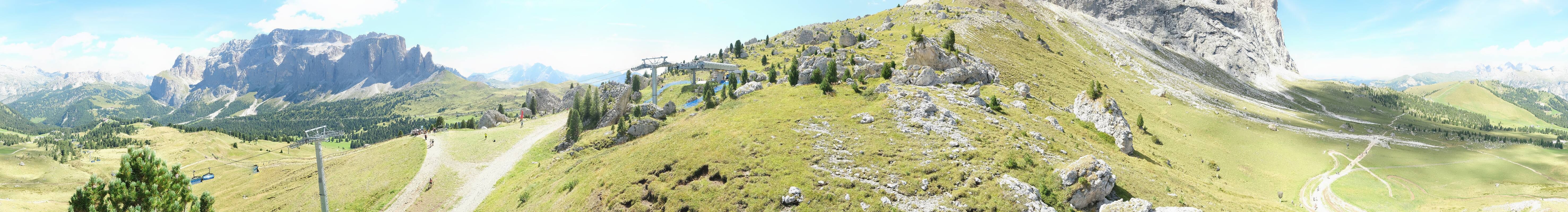 Archived image Webcam Panorama Val Gardena: Citta dei Sassi