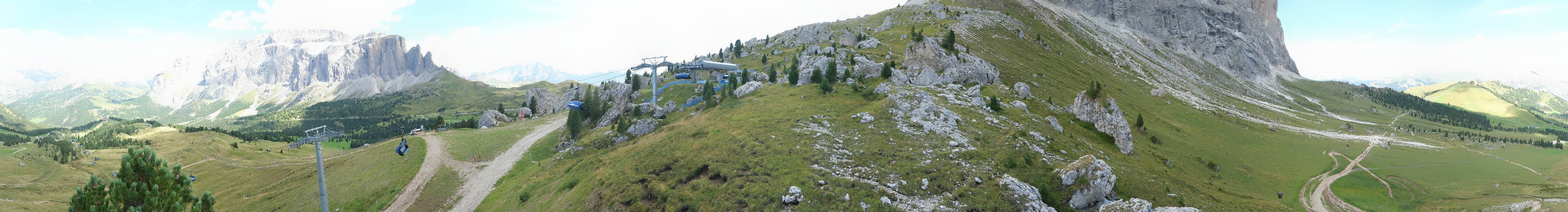Archived image Webcam Panorama Val Gardena: Citta dei Sassi