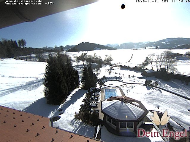 Archived image Webcam Hotel Dein Engel near Oberstaufen