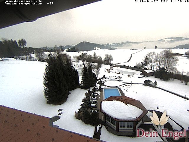 Archived image Webcam Hotel Dein Engel near Oberstaufen