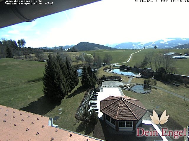 Archived image Webcam Hotel Dein Engel near Oberstaufen