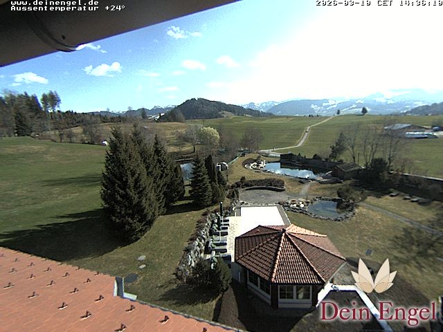 Archived image Webcam Hotel Dein Engel near Oberstaufen