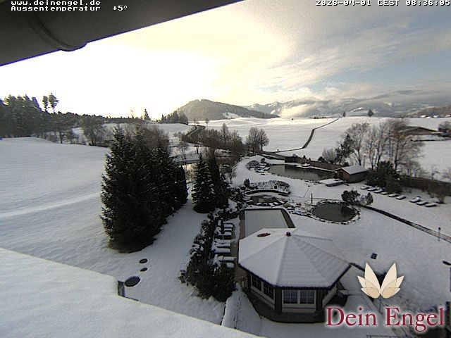 Archived image Webcam Hotel Dein Engel near Oberstaufen