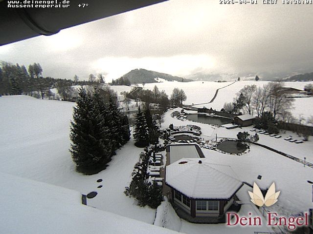 Archived image Webcam Hotel Dein Engel near Oberstaufen