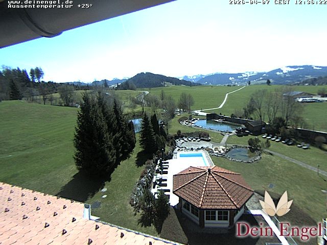 Archived image Webcam Hotel Dein Engel near Oberstaufen