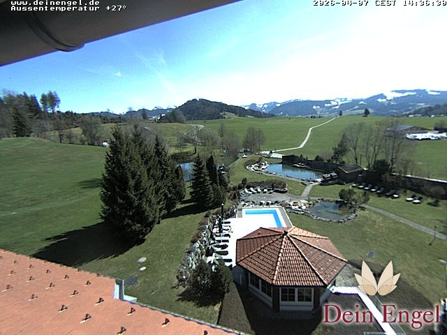 Archived image Webcam Hotel Dein Engel near Oberstaufen