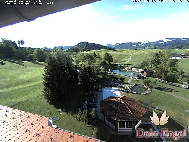 Archived image Webcam Hotel Dein Engel near Oberstaufen