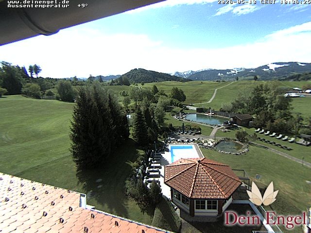 Archived image Webcam Hotel Dein Engel near Oberstaufen
