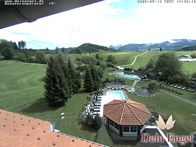 Archived image Webcam Hotel Dein Engel near Oberstaufen
