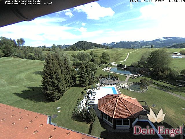 Archived image Webcam Hotel Dein Engel near Oberstaufen