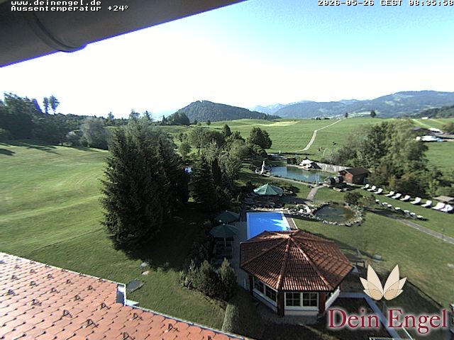Archived image Webcam Hotel Dein Engel near Oberstaufen