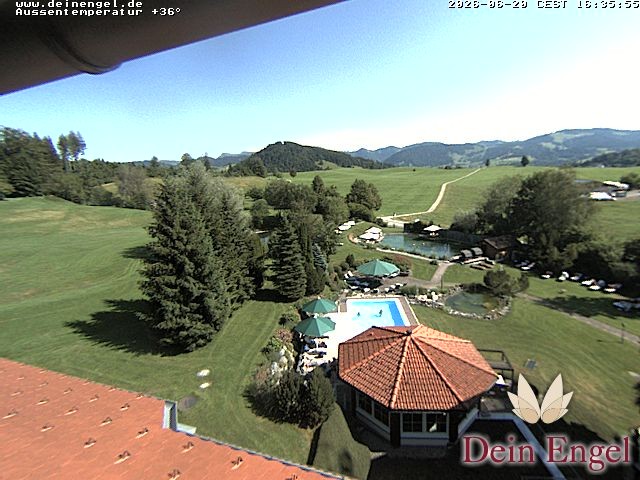 Archived image Webcam Hotel Dein Engel near Oberstaufen