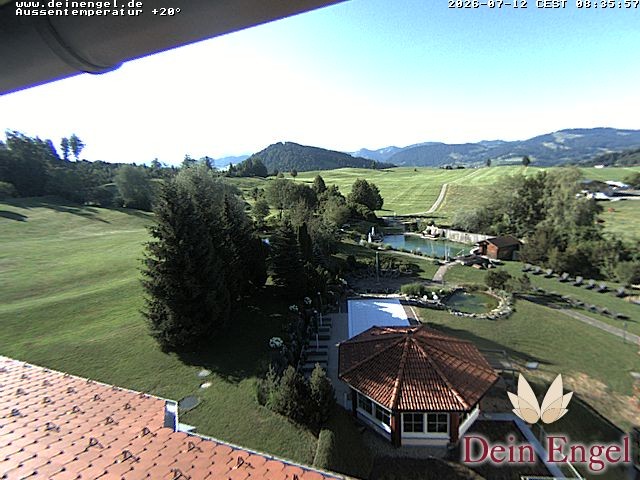 Archived image Webcam Hotel Dein Engel near Oberstaufen