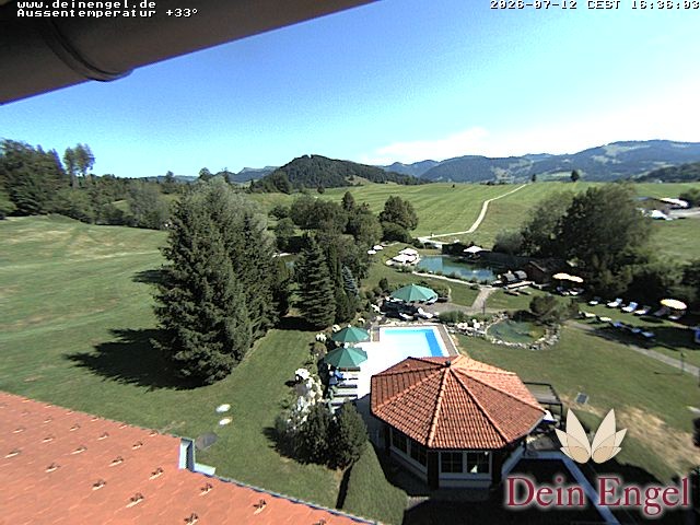 Archived image Webcam Hotel Dein Engel near Oberstaufen
