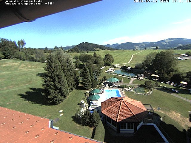 Archived image Webcam Hotel Dein Engel near Oberstaufen
