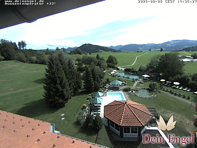 Archived image Webcam Hotel Dein Engel near Oberstaufen